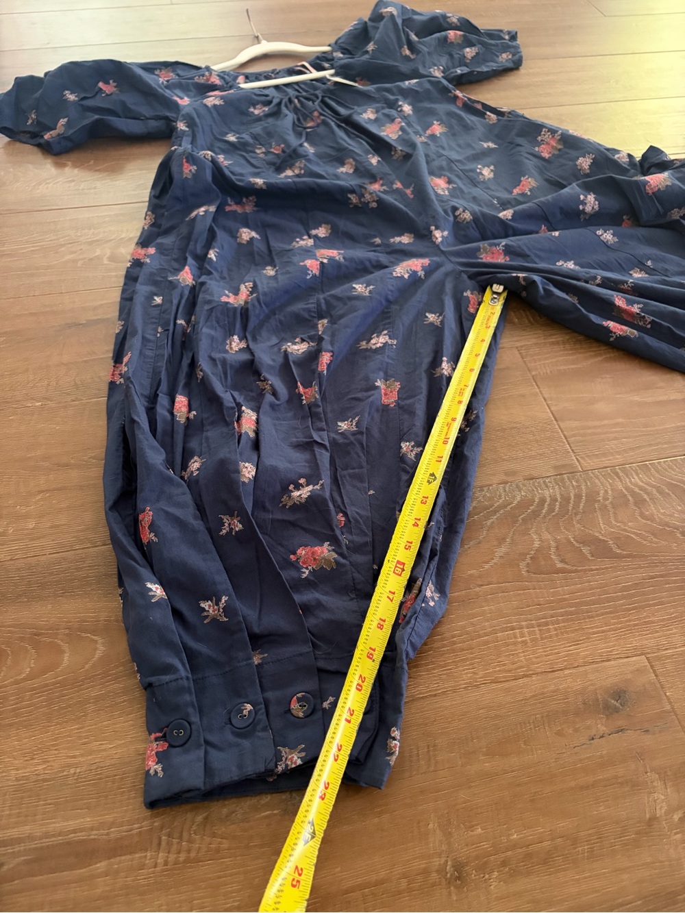 Free People Bop Around Navy/Floral Jumpsuit NWT - Picture 13 of 16